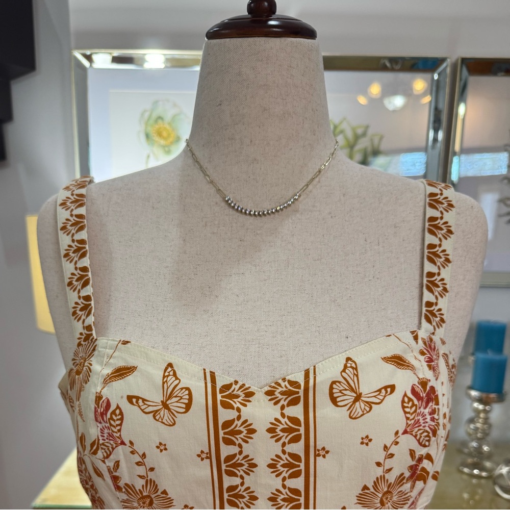 Elegant Gold Necklace with Diamondettes - Picture 13 of 16